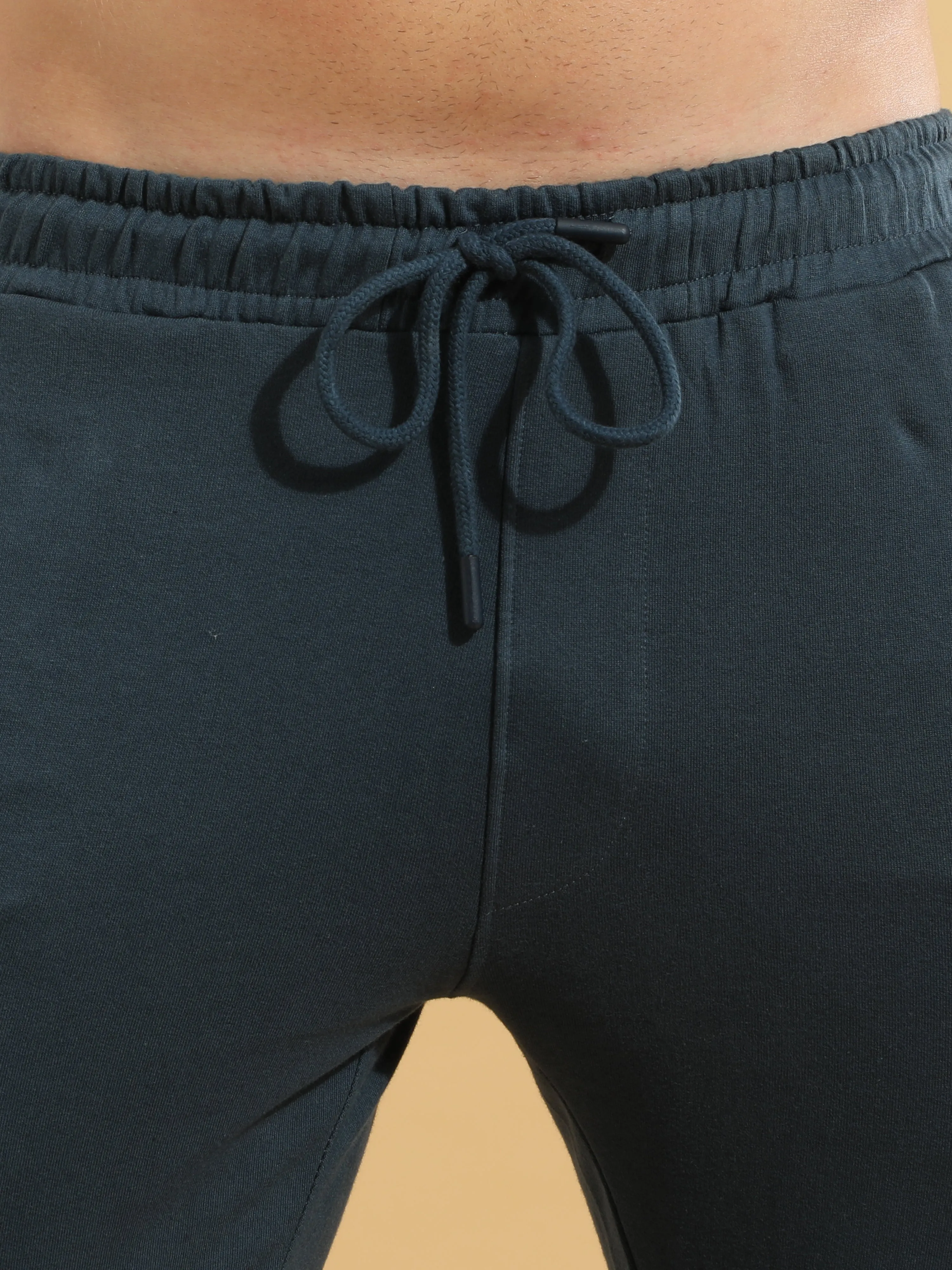Electric Blue Cotton  Joggers